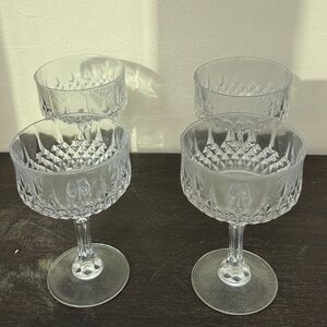 Glass dessert dishes